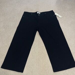 No Boundaries Black Rhinestone No Waist Wide Leg Jeans size XXL (20)